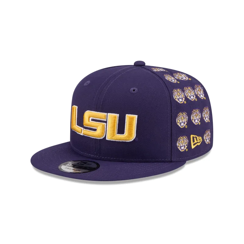 LSU Tigers Sticker Helmet 9FIFTY Snapback Hat sold by New Era