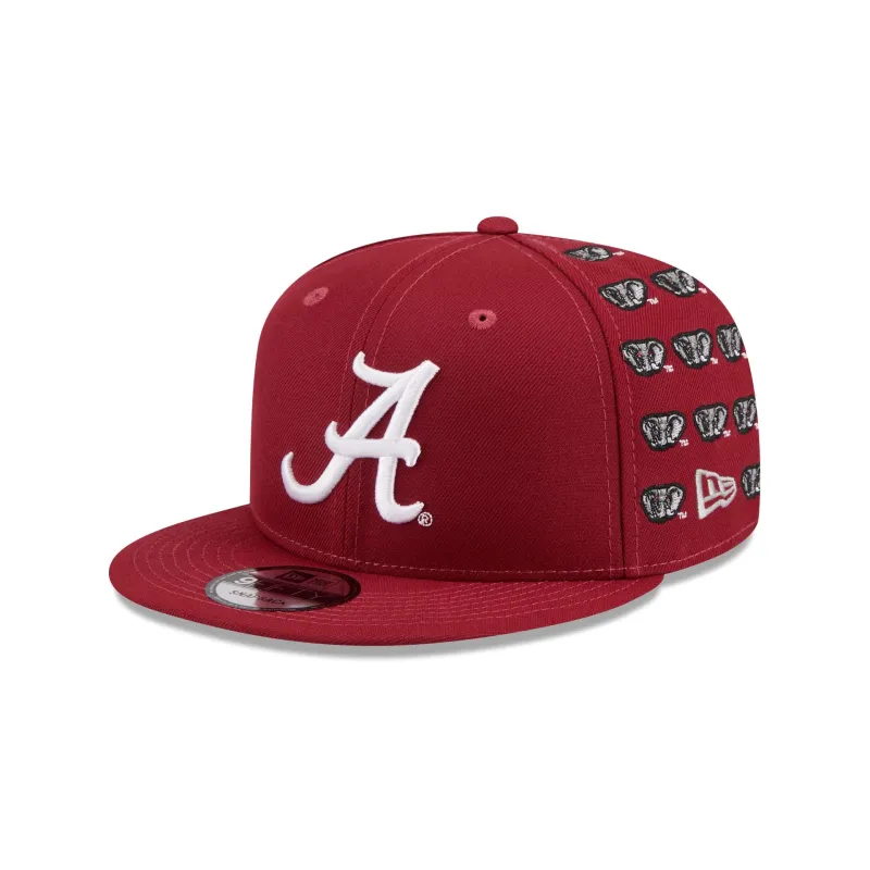 Alabama Crimson Tide Sticker Helmet 9FIFTY Snapback Hat sold by New Era