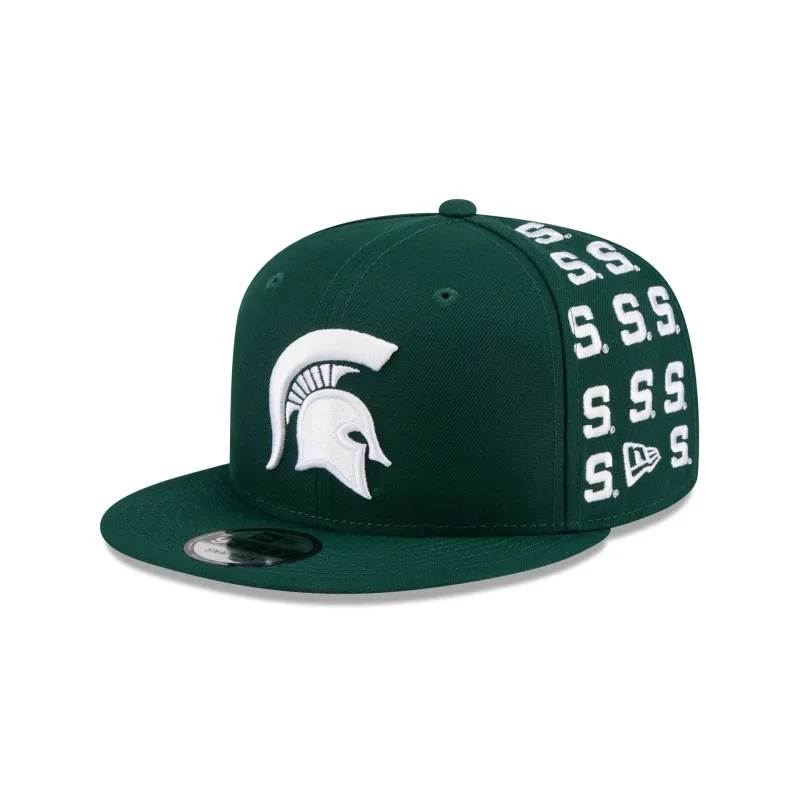 Michigan State Spartans Sticker Helmet 9FIFTY Snapback Hat sold by New Era
