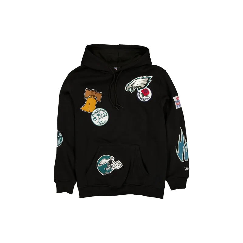 Philadelphia Eagles Uptown Threads Black Hoodie sold by New Era