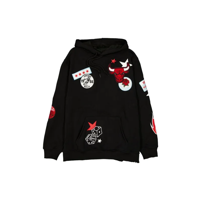 Chicago Bulls Uptown Threads Black Hoodie sold by New Era