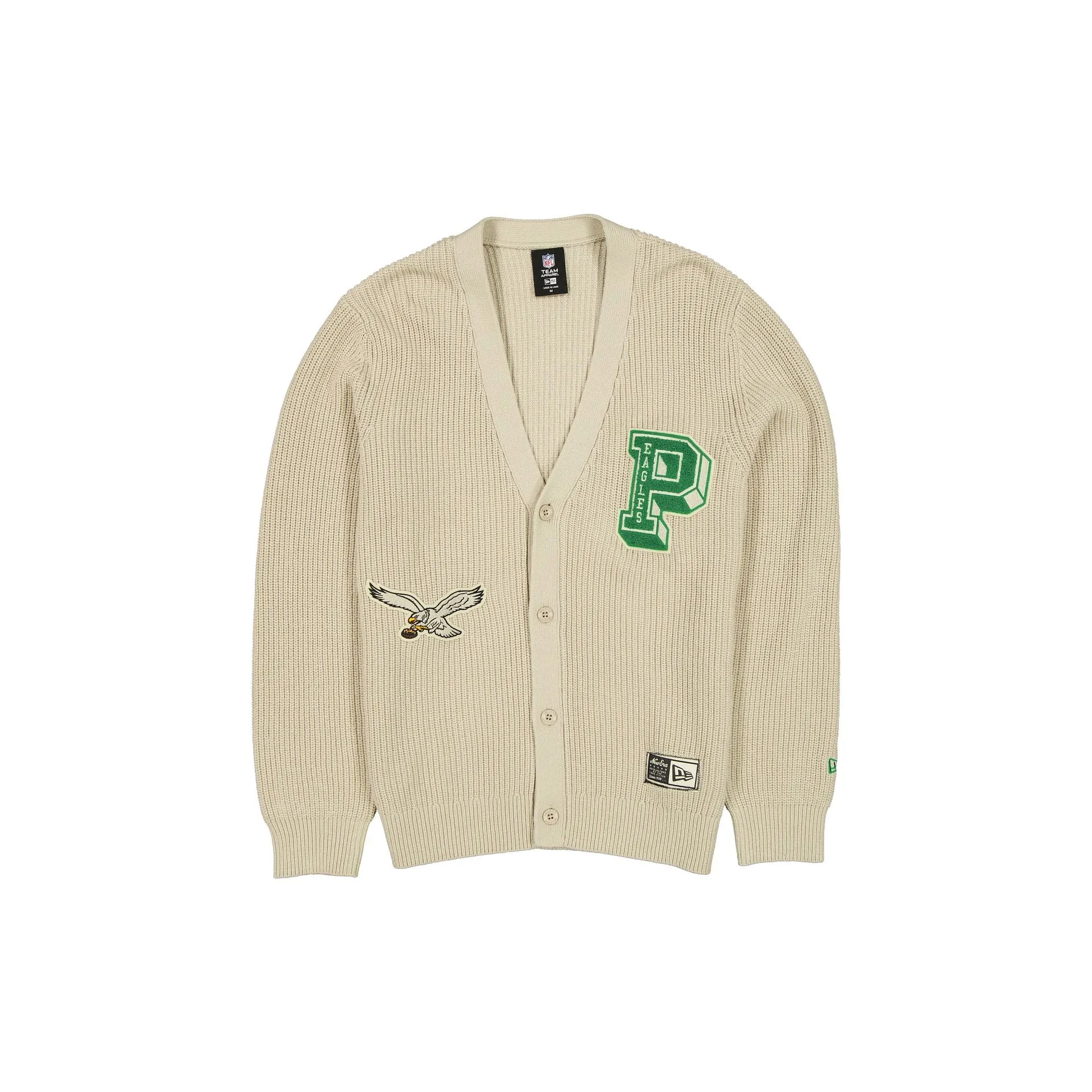 Philadelphia Eagles Throwback Prep Stone Cardigan sold by New Era