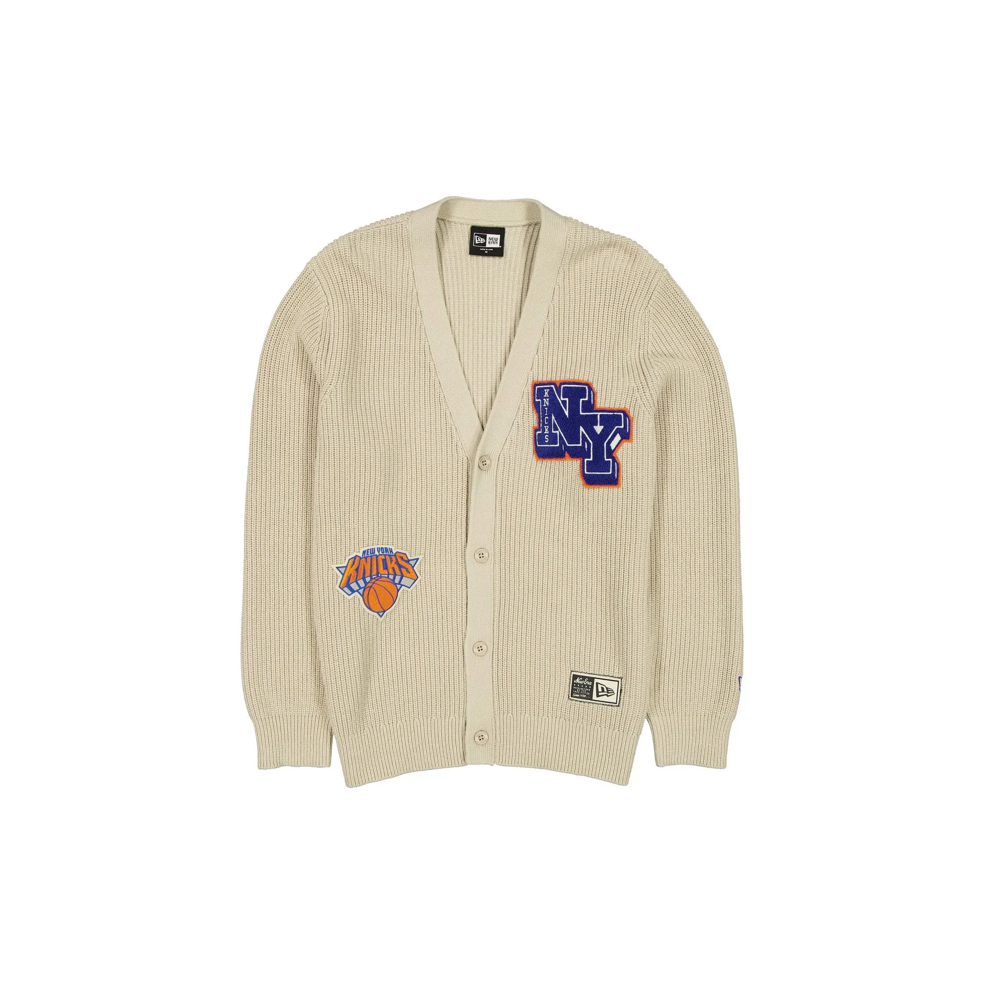 New York Knicks Throwback Prep Stone Cardigan sold by New Era