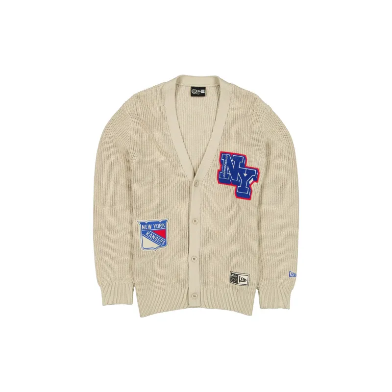 New York Rangers Throwback Prep Stone Cardigan sold by New Era