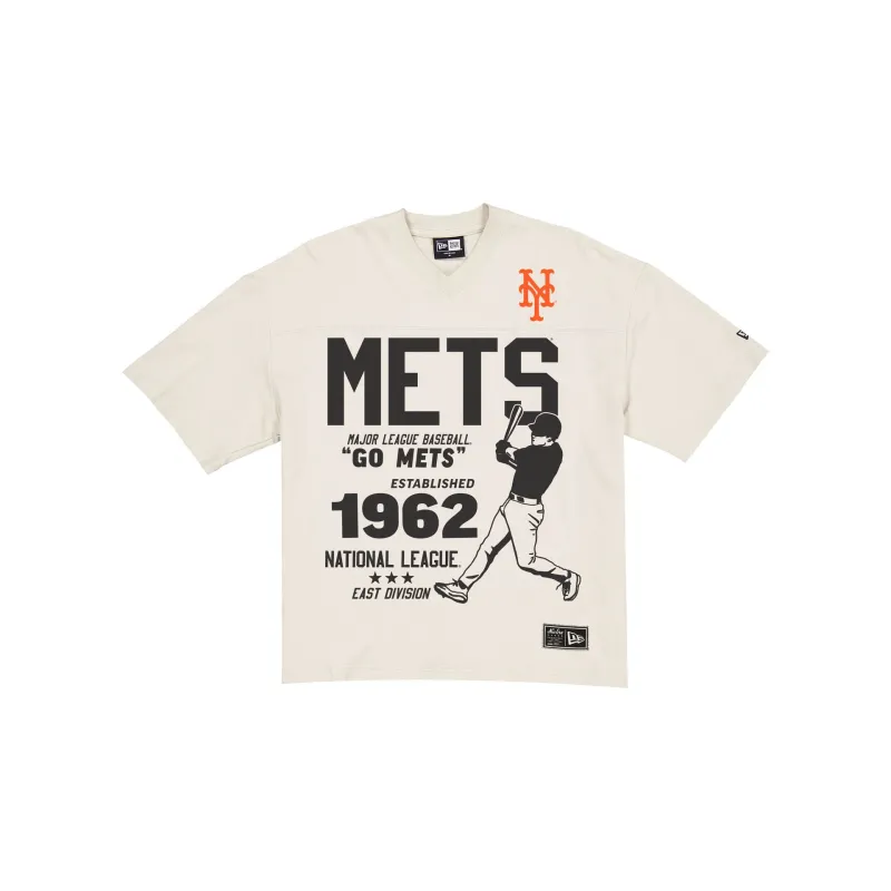 New York Mets Throwback Prep Stone T-Shirt sold by New Era