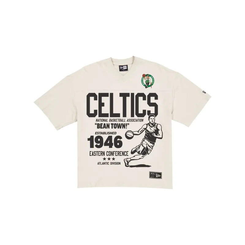 Boston Celtics Throwback Prep Stone T-Shirt sold by New Era
