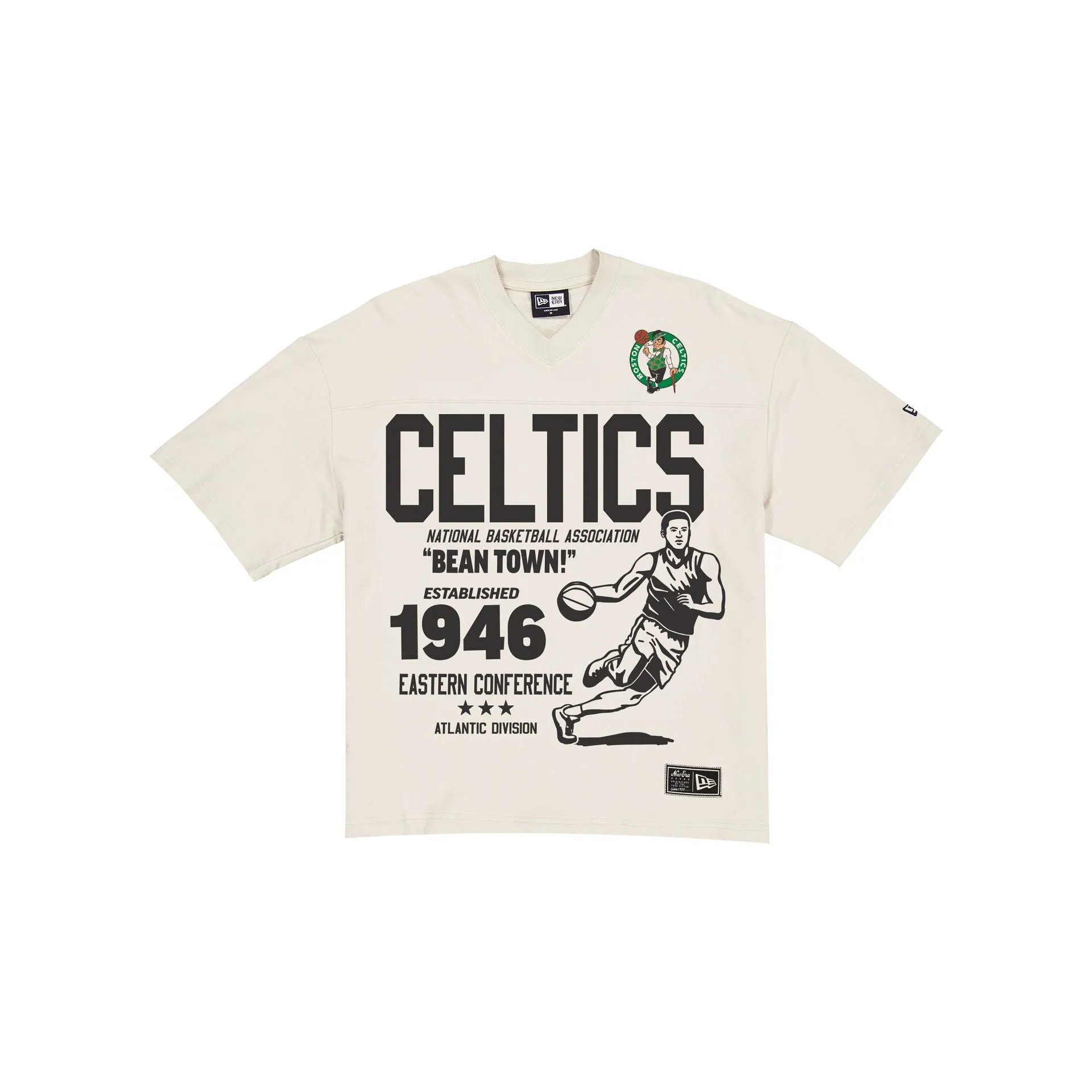 Boston Celtics Throwback Prep Stone T-Shirt sold by New Era
