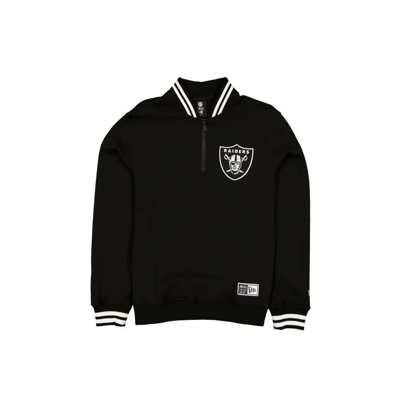 Las Vegas Raiders Throwback Prep Quarter Zip sold by New Era