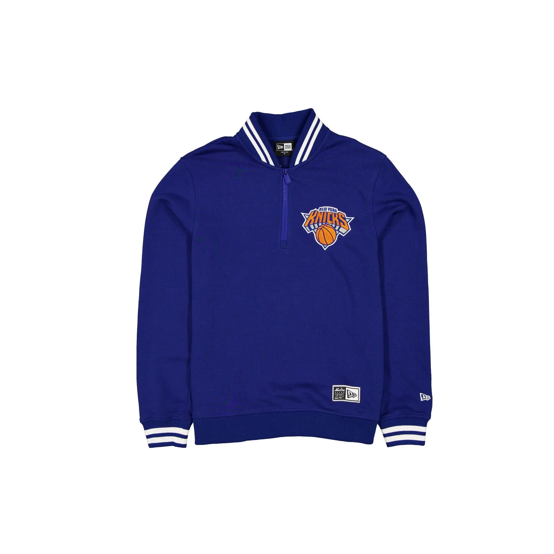 New York Knicks Throwback Prep Quarter Zip sold by New Era