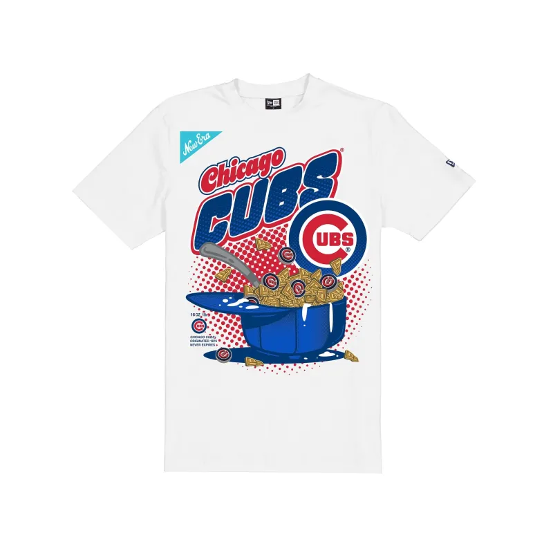Chicago Cubs Cereal White T-Shirt sold by New Era