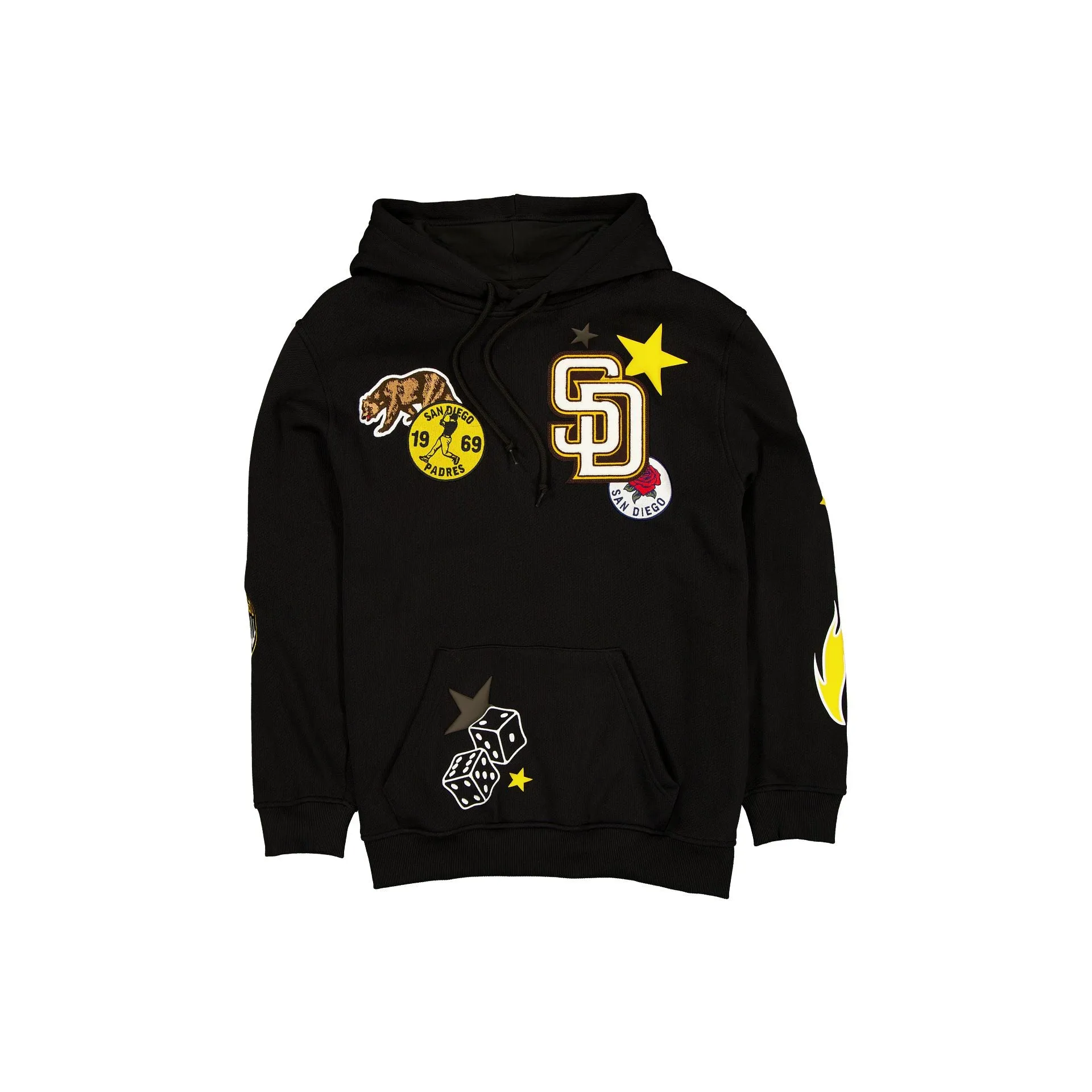 San Diego Padres Uptown Threads Black Hoodie sold by New Era