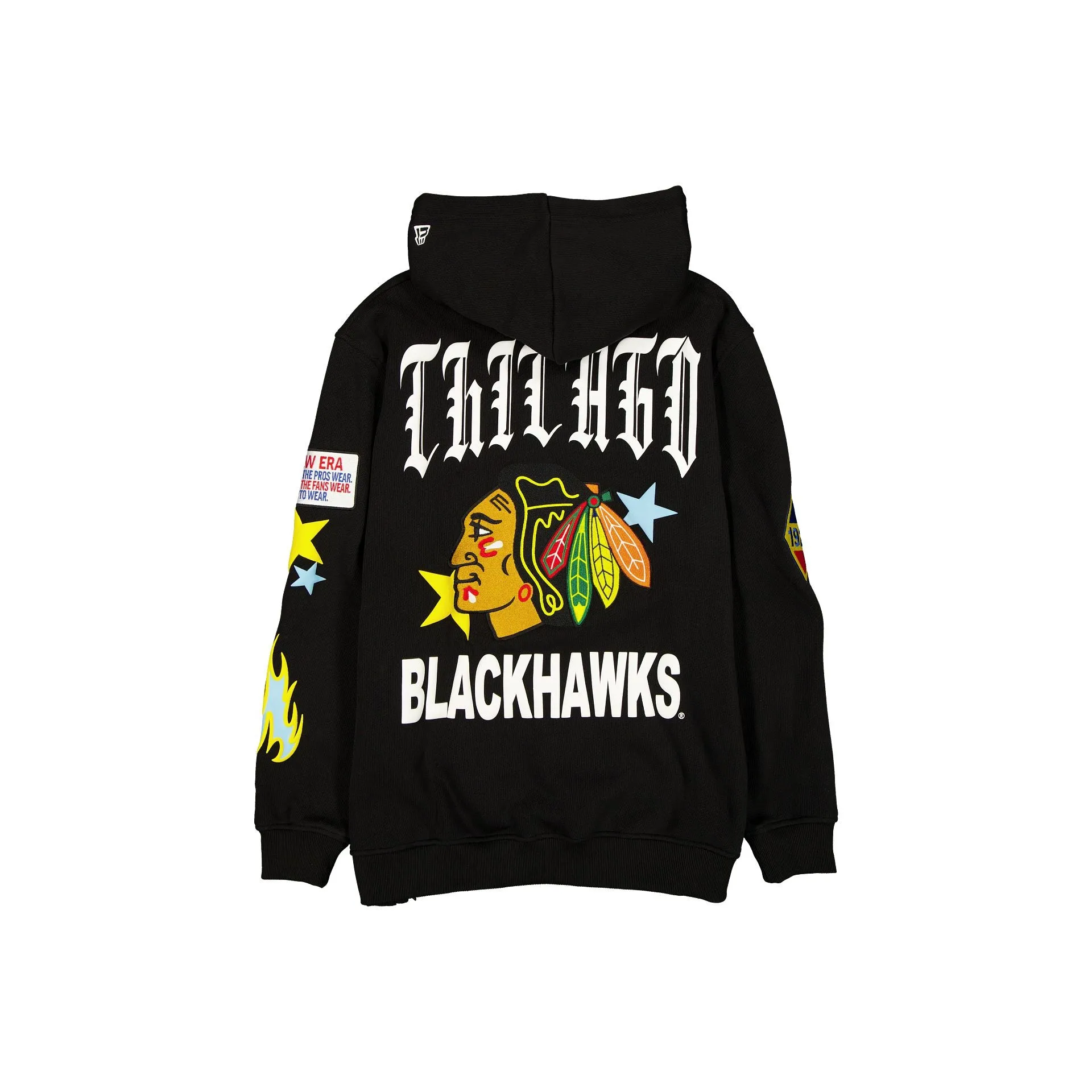 Chicago Blackhawks Uptown Threads Black Hoodie sold by New Era product image thumbnail 2