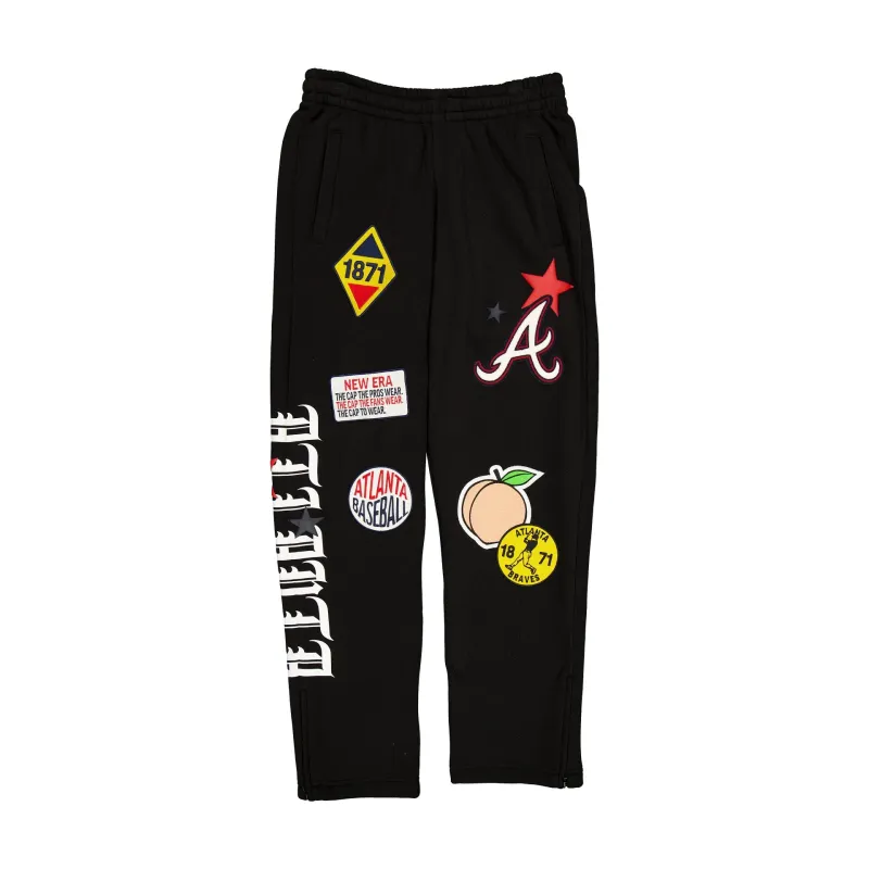 Atlanta Braves Uptown Threads Black Sweatpants sold by New Era