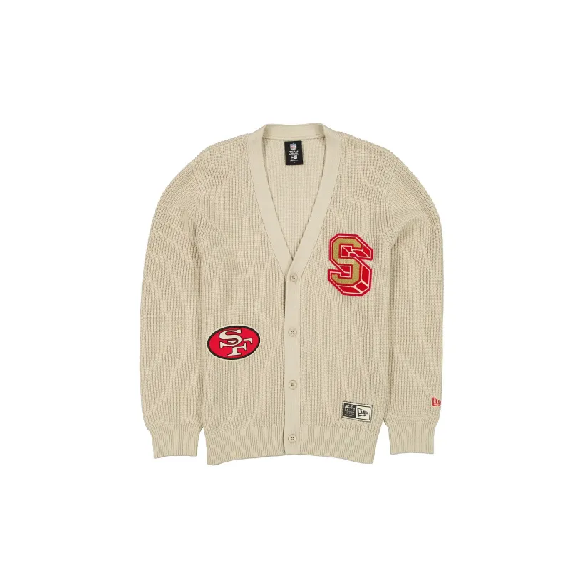 San Francisco 49ers Throwback Prep Stone Cardigan sold by New Era
