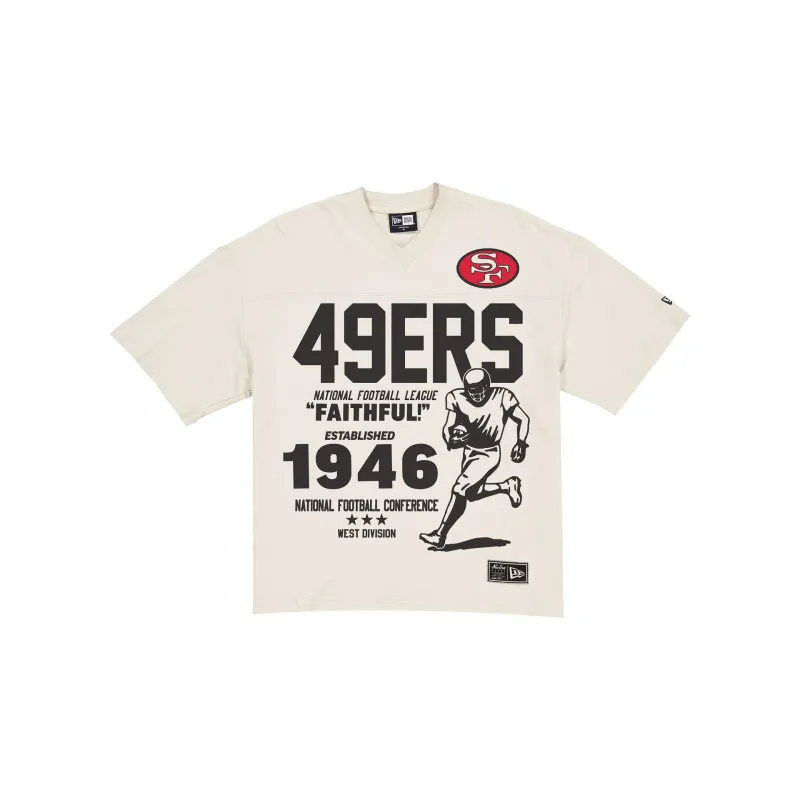 San Francisco 49ers Throwback Prep Stone T-Shirt sold by New Era