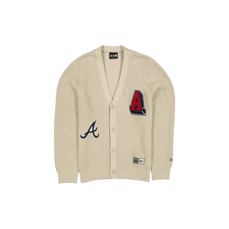 Atlanta Braves Throwback Prep Stone Cardigan sold by New Era