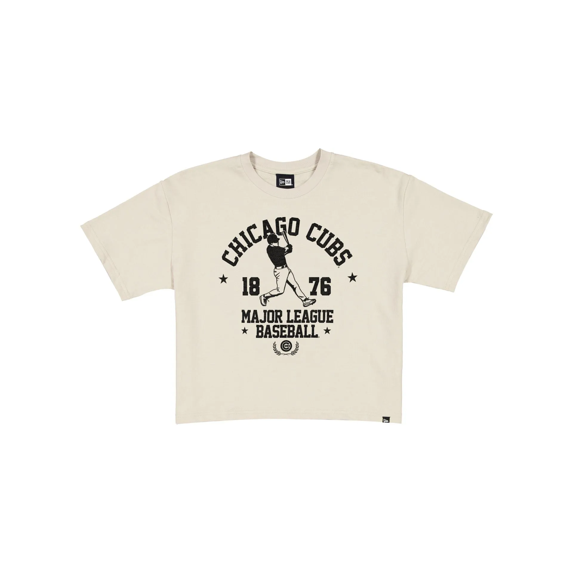 Chicago Cubs Throwback Prep Stone Women's Cropped T-Shirt sold by New Era