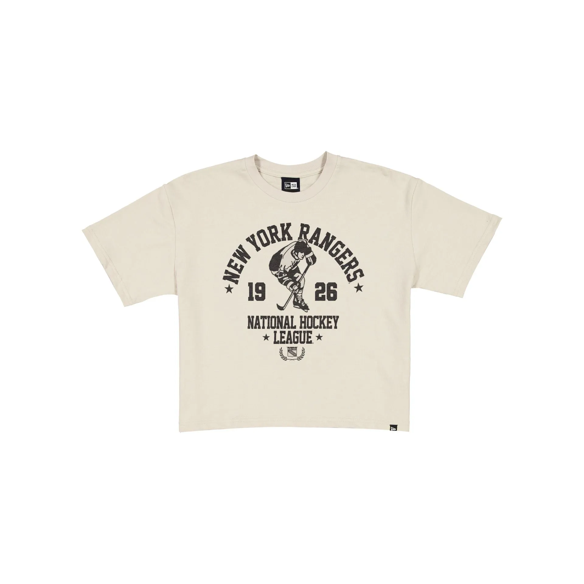 New York Rangers Throwback Prep Stone Women's Cropped T-Shirt sold by New Era