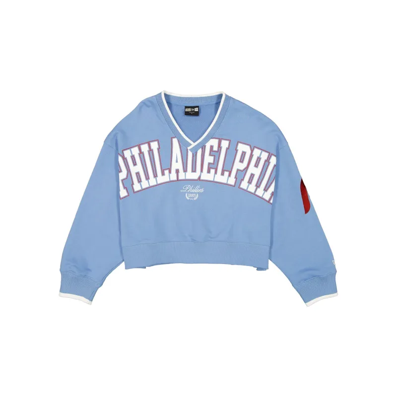 Philadelphia Phillies Throwback Prep Women's Cropped Crewneck sold by New Era