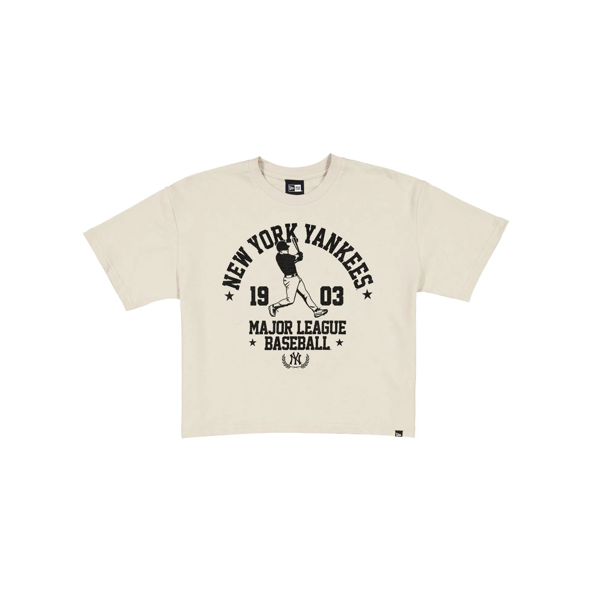 New York Yankees Throwback Prep Stone Women's Cropped T-Shirt sold by New Era