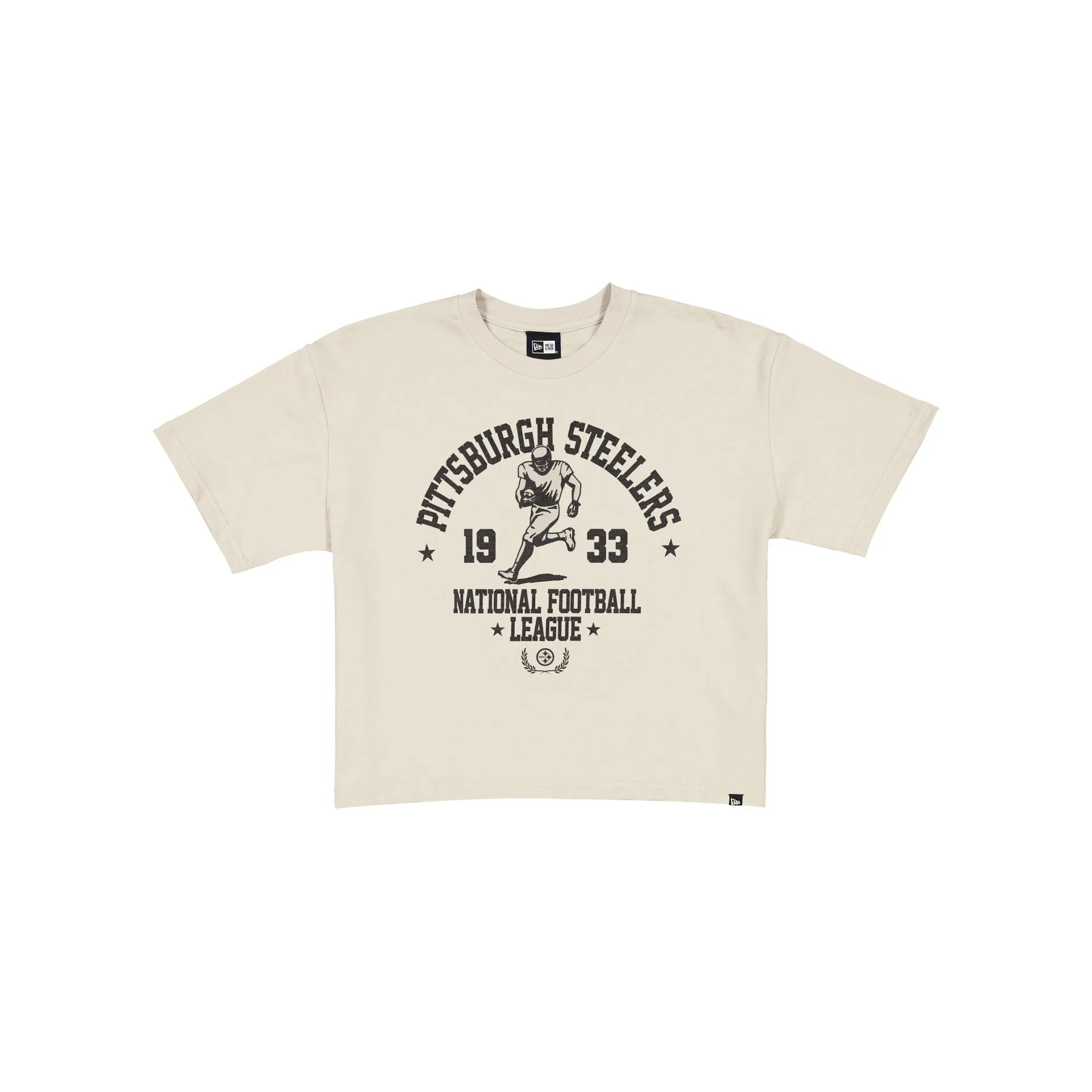 Pittsburgh Steelers Throwback Prep Stone Women's Cropped T-Shirt sold by New Era