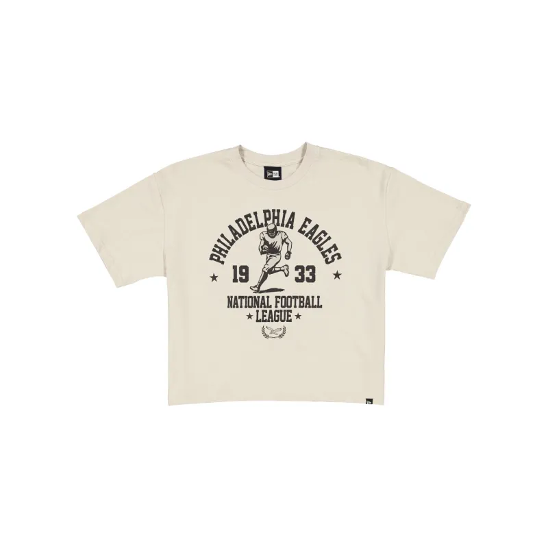 Philadelphia Eagles Throwback Prep Stone Women's Cropped T-Shirt sold by New Era