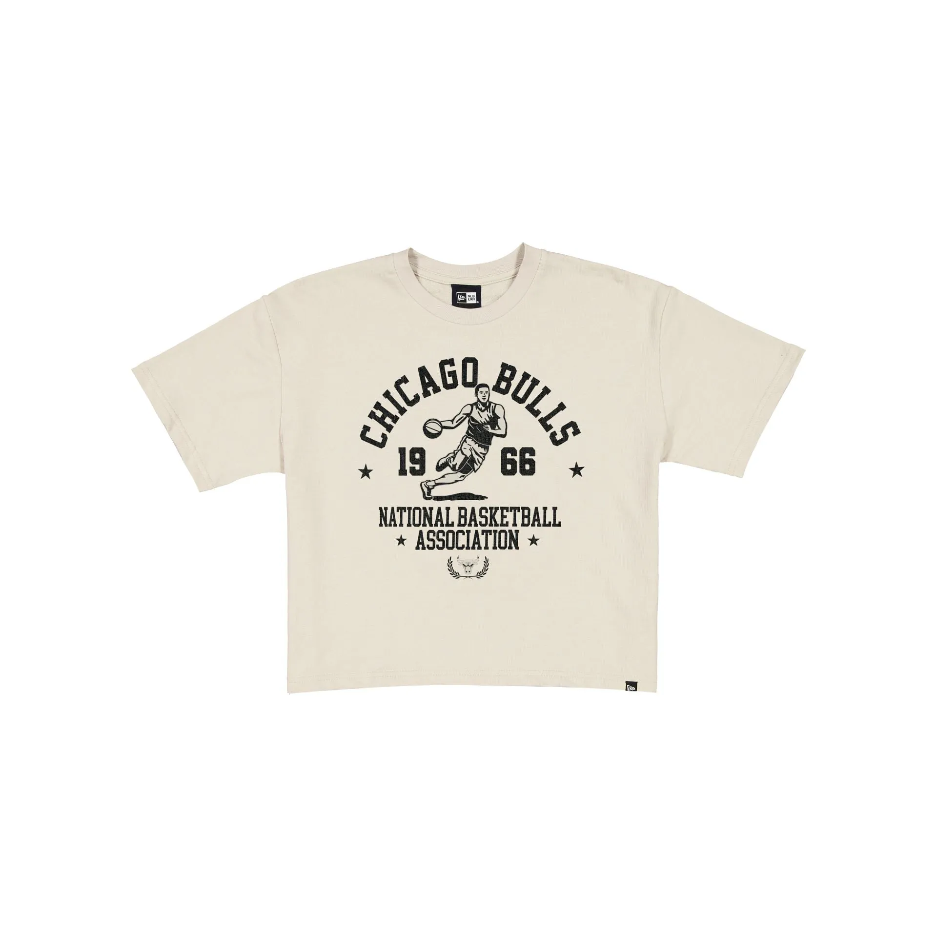 Chicago Bulls Throwback Prep Stone Women's Cropped T-Shirt sold by New Era