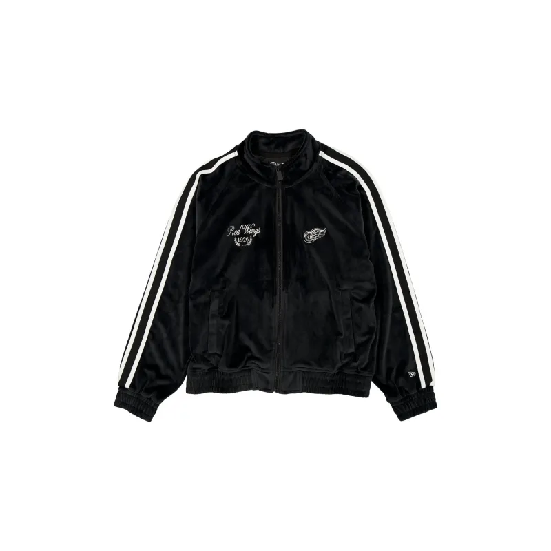Detroit Red Wings Throwback Prep Black Women's Track Jacket sold by New Era