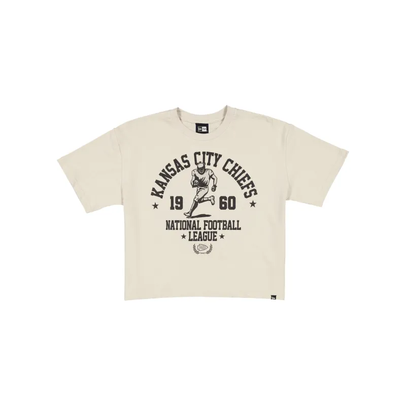 Kansas City Chiefs Throwback Prep Stone Women's Cropped T-Shirt sold by New Era