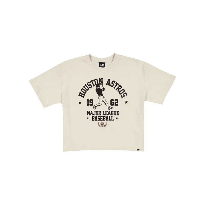 Houston Astros Throwback Prep Stone Women's Cropped T-Shirt sold by New Era