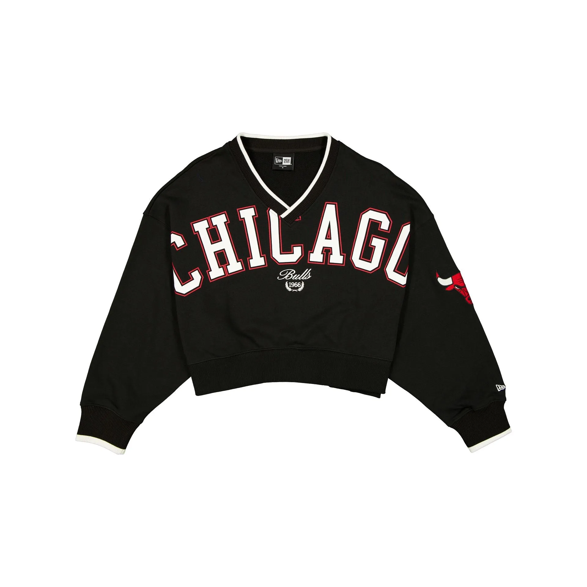 Chicago Bulls Throwback Prep Women's Cropped Crewneck sold by New Era