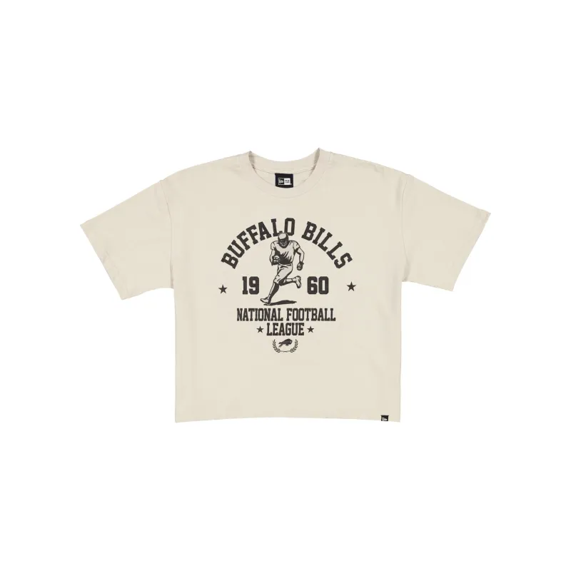 Buffalo Bills Throwback Prep Stone Women's Cropped T-Shirt sold by New Era