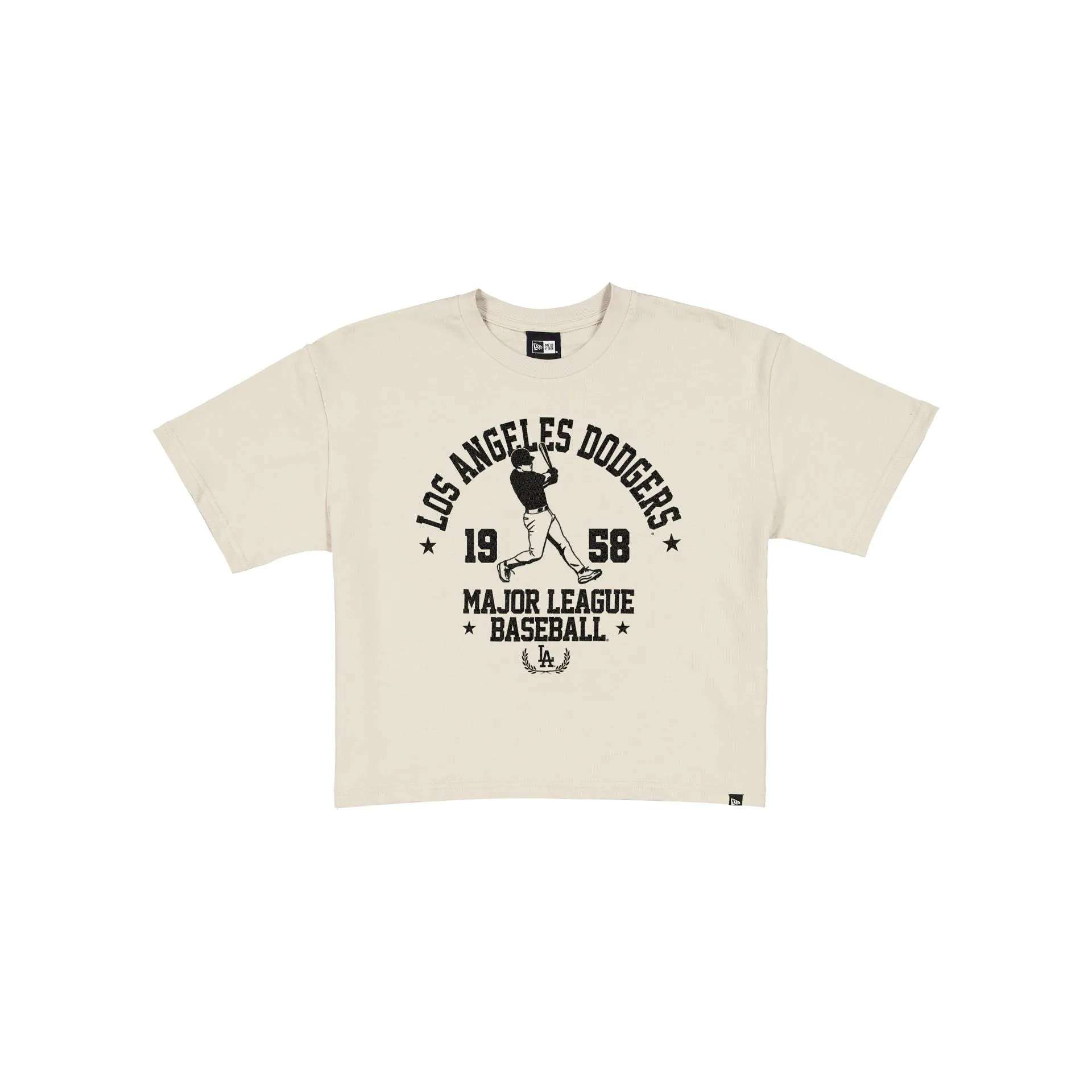 Los Angeles Dodgers Throwback Prep Stone Women's Cropped T-Shirt sold by New Era