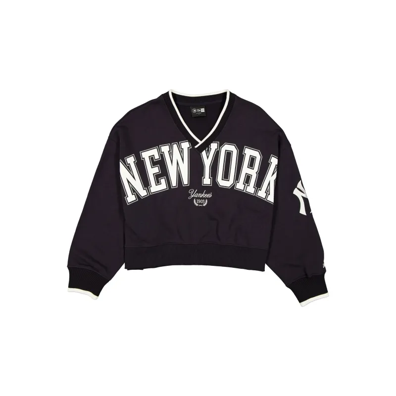 New York Yankees Throwback Prep Women's Cropped Crewneck sold by New Era