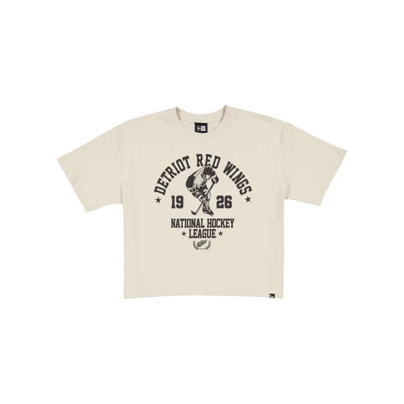 Detroit Red Wings Throwback Prep Stone Women's Cropped T-Shirt sold by New Era