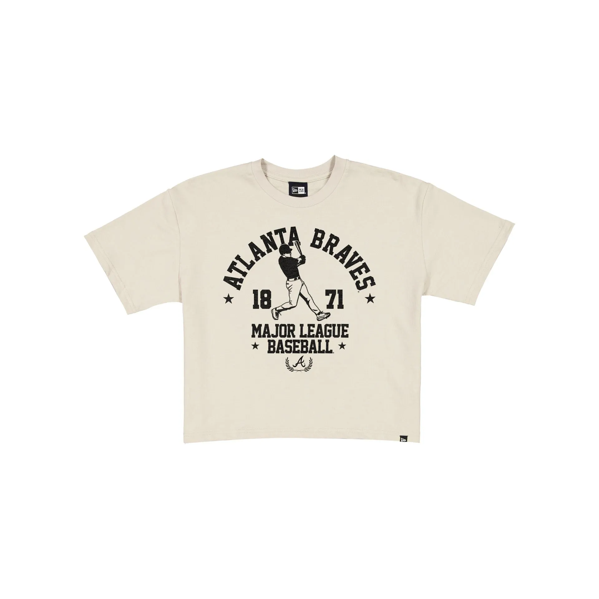 Atlanta Braves Throwback Prep Stone Women's Cropped T-Shirt sold by New Era