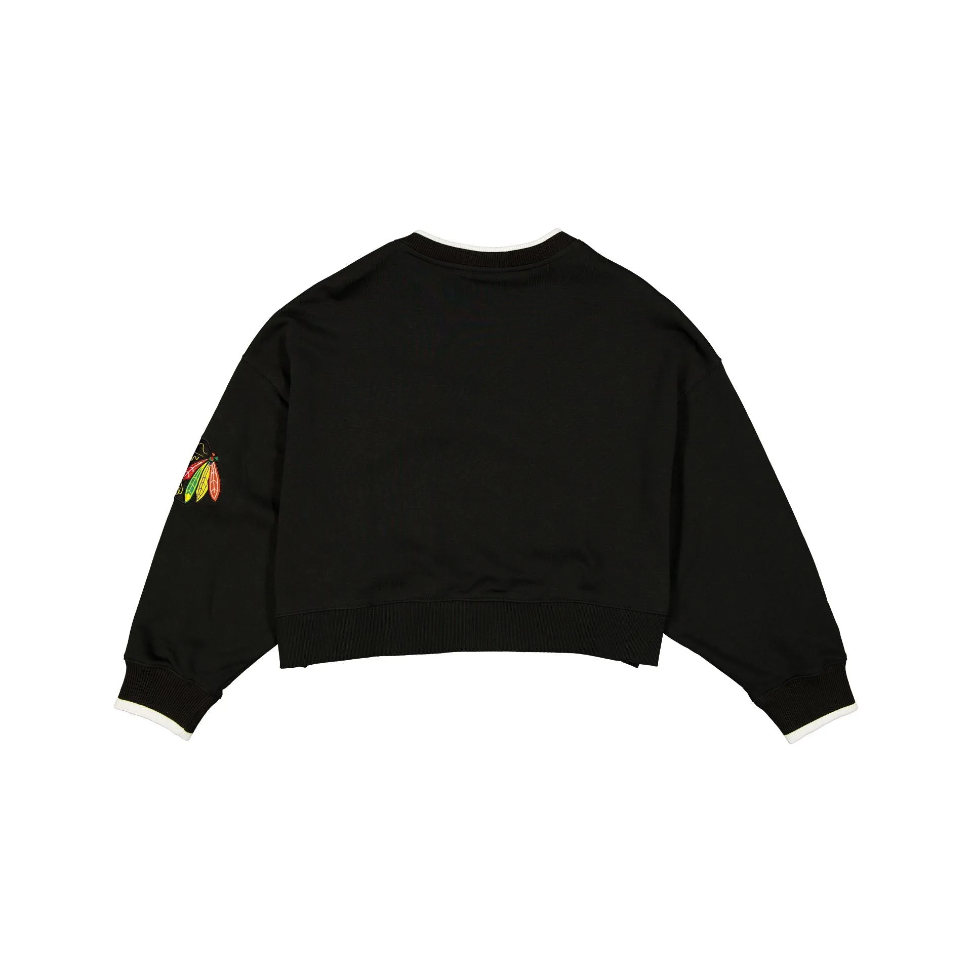 Chicago Blackhawks Throwback Prep Women's Cropped Crewneck sold by New Era product image thumbnail 2