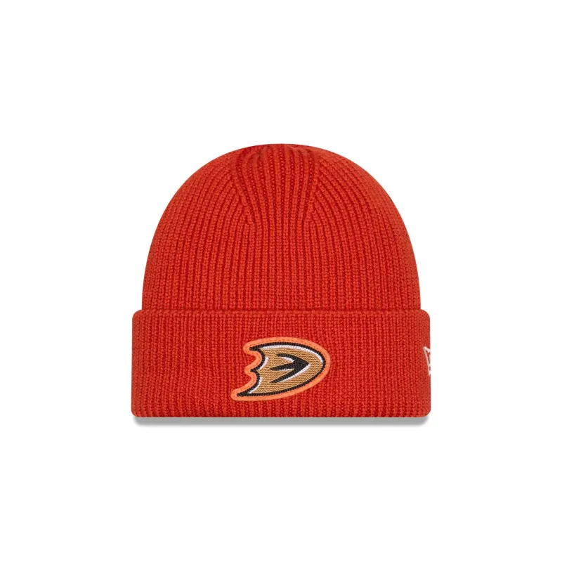 Anaheim Ducks Short Skull Cuff Knit Beanie Hat sold by New Era