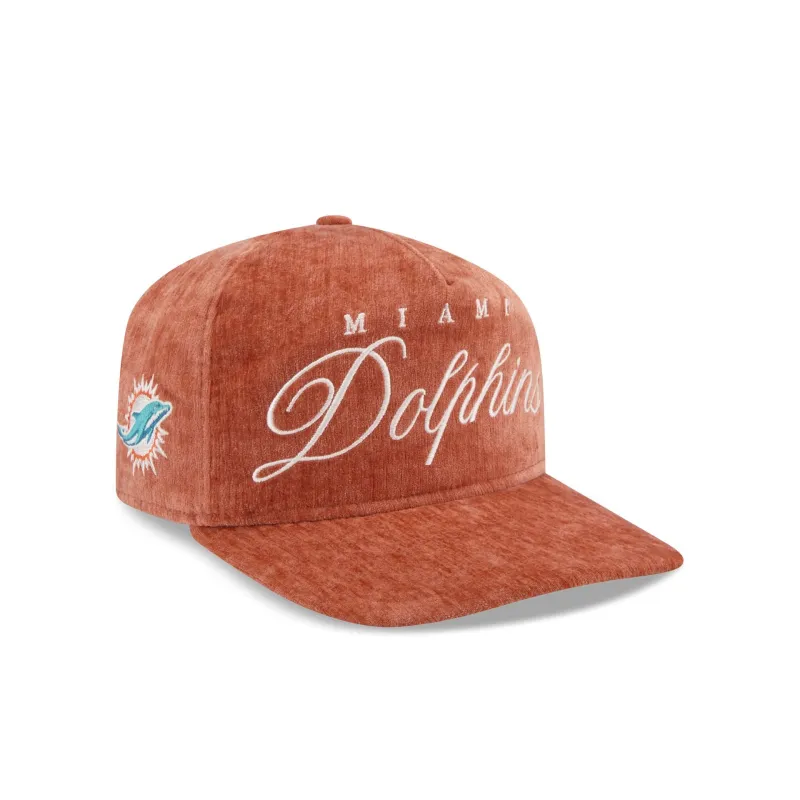 Miami Dolphins Velvet Team Script 19TWENTY Adjustable Hat sold by New Era