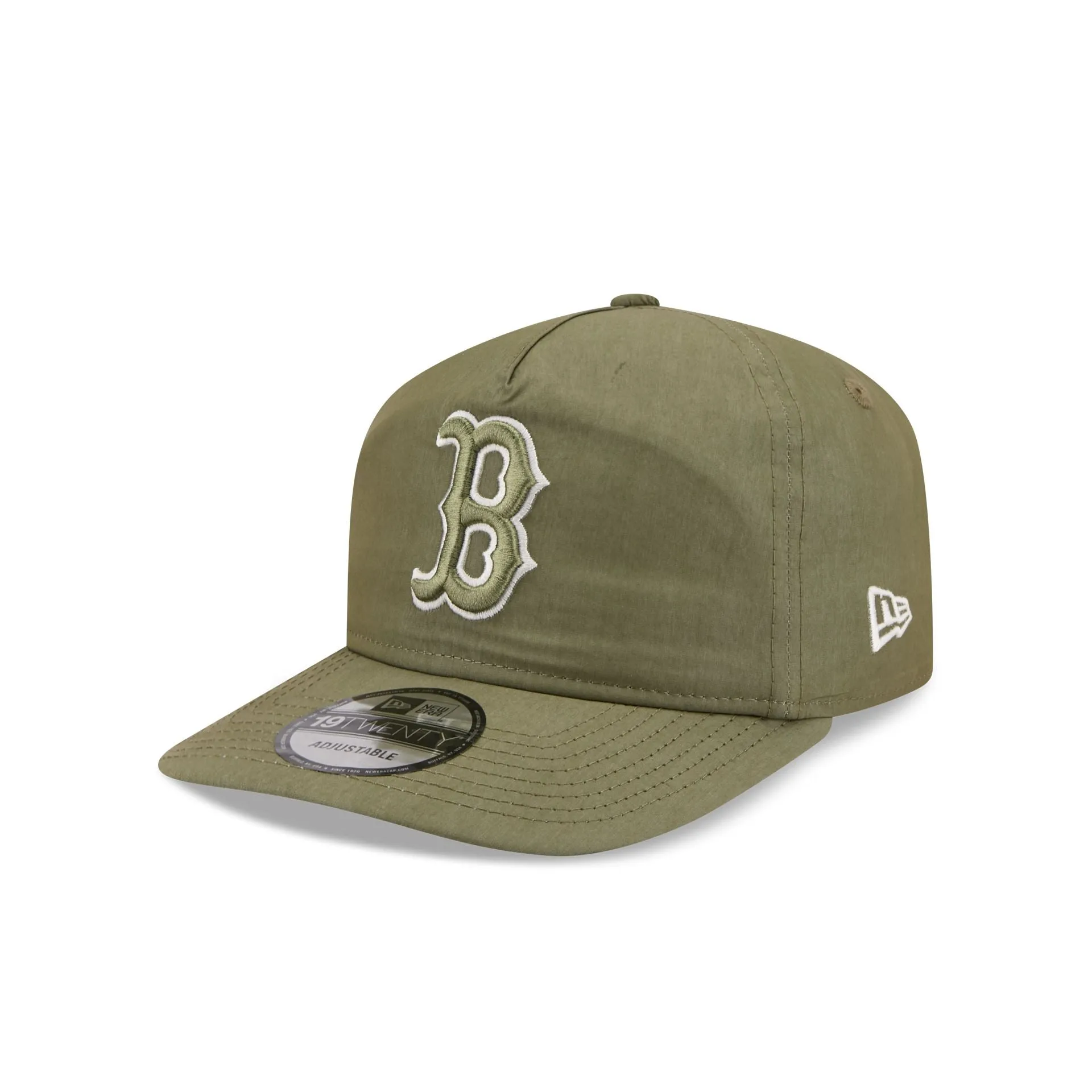 Boston Red Sox Olive Green Nylon 19TWENTY Adjustable Hat sold by New Era