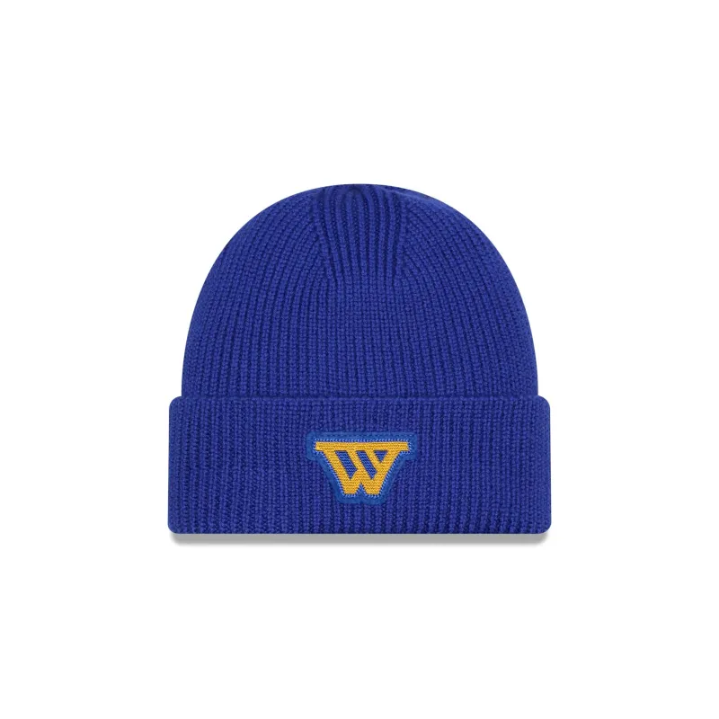Golden State Warriors Short Skull Cuff Knit Beanie Hat sold by New Era