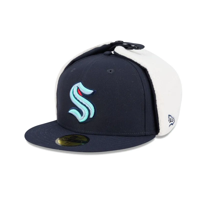 Seattle Kraken Classic Dog Ear 59FIFTY Fitted Hat made by New Era