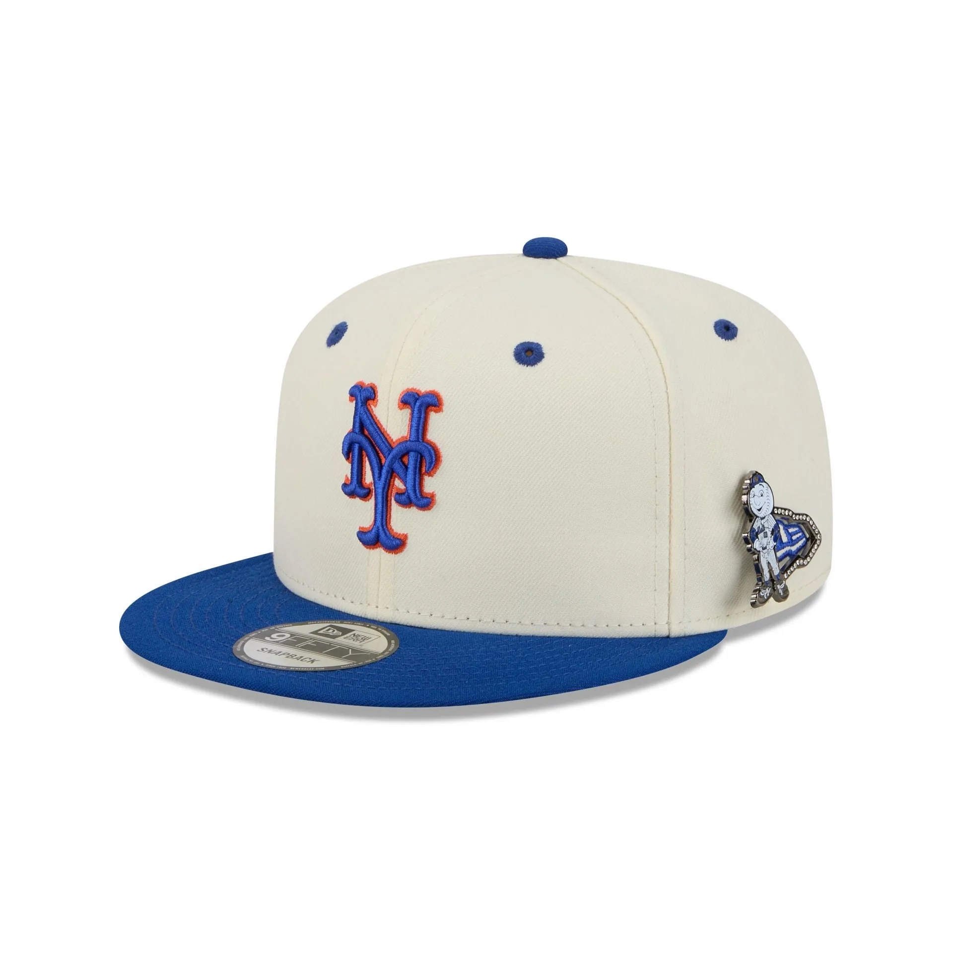 New York Mets Mascot Pin 9FIFTY Snapback Hat sold by New Era