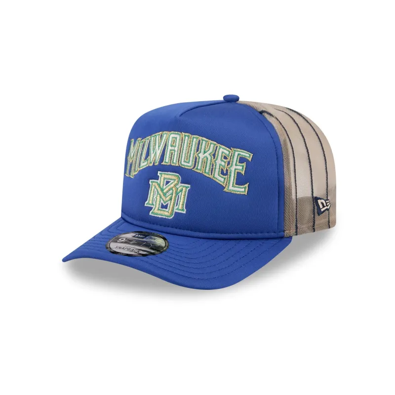 Milwaukee Brewers Arched 9FIFTY A-Frame Snapback Hat sold by New Era