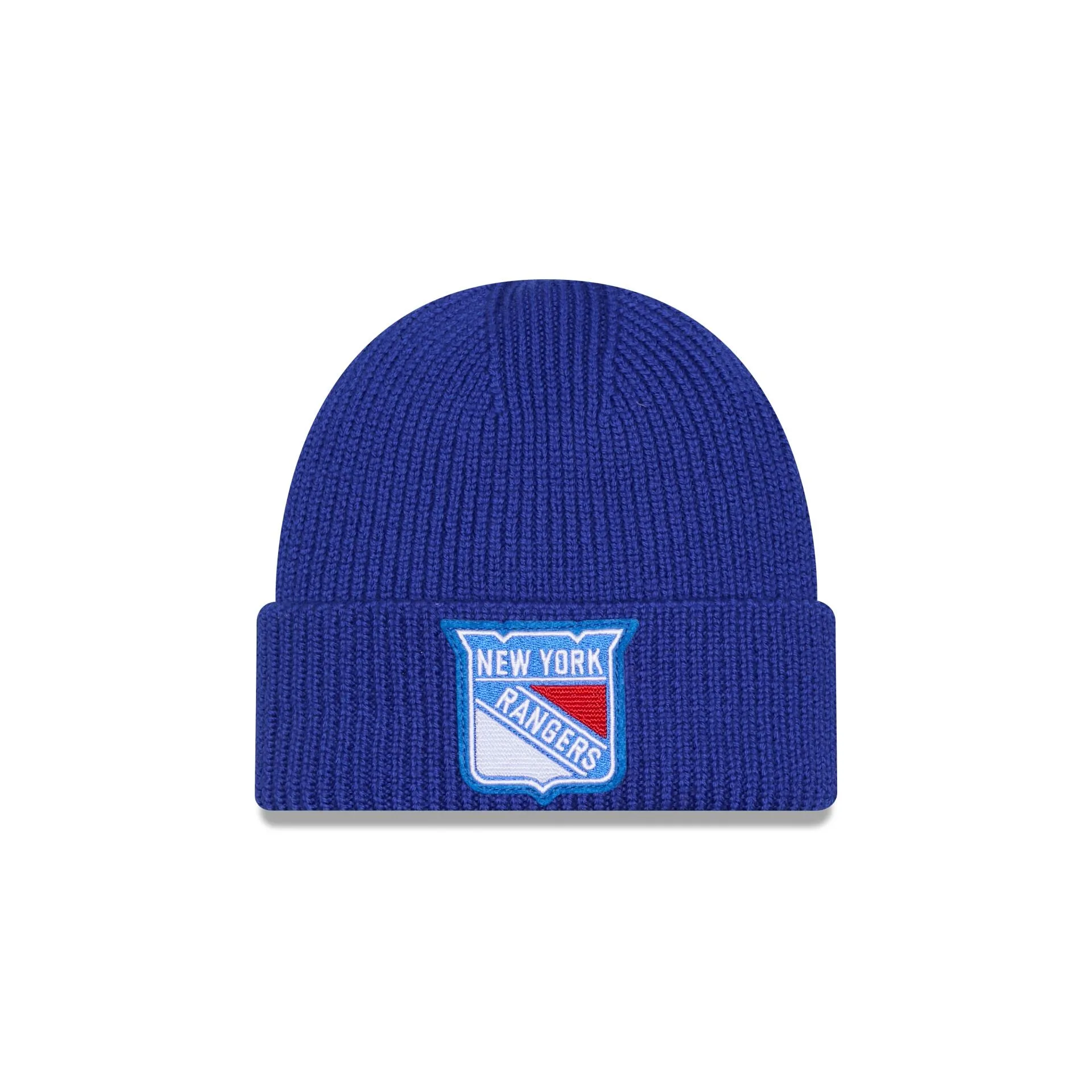New York Rangers Short Skull Cuff Knit Beanie Hat sold by New Era