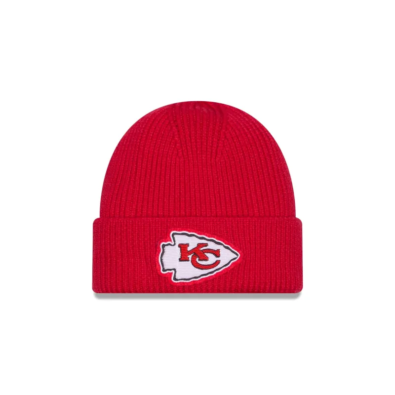 Kansas City Chiefs Short Skull Cuff Knit Beanie Hat sold by New Era