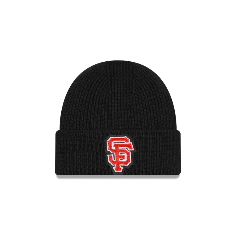 San Francisco Giants Short Skull Cuff Knit Beanie Hat sold by New Era