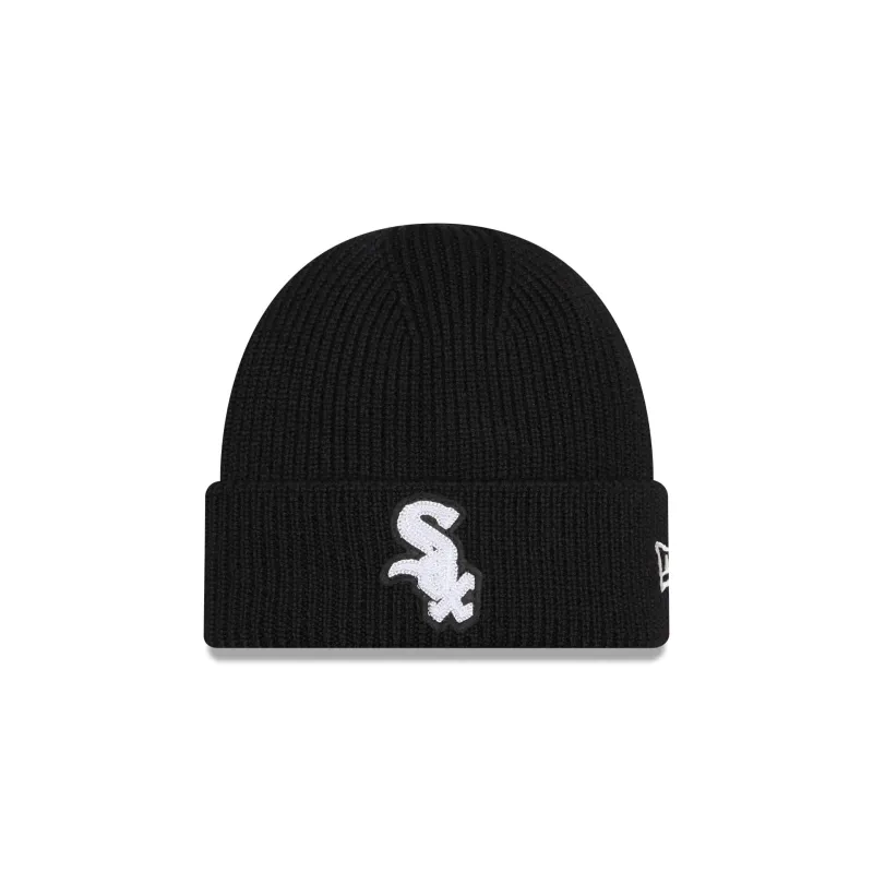 Chicago White Sox Short Skull Cuff Knit Beanie Hat sold by New Era