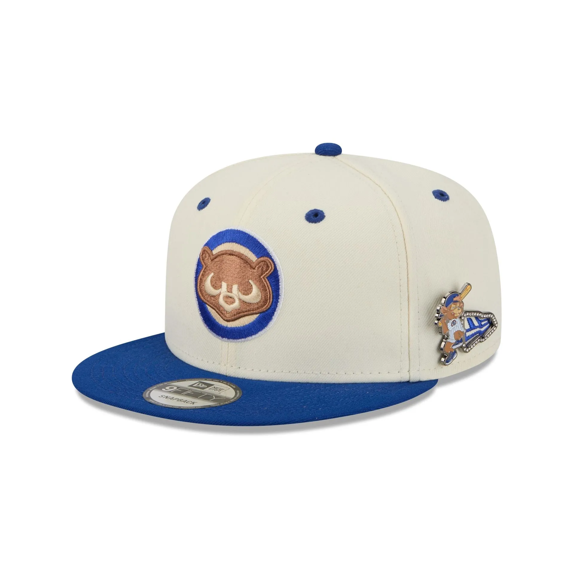 Chicago Cubs Mascot Pin 9FIFTY Snapback Hat sold by New Era