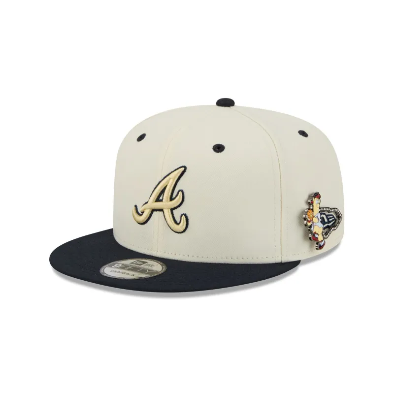 Atlanta Braves Mascot Pin 9FIFTY Snapback Hat sold by New Era